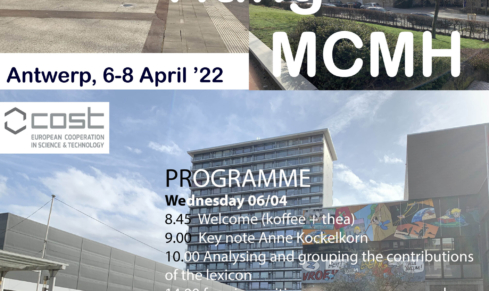 Writing MCMH Workshop in Antwerp 6-8 April’22